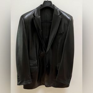 Gucci (Tom Ford 2000) Men’s black leather jacket (never worn!)